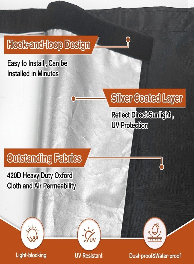 Wibeelee 68 x 16.5 Inch Top of Curtain Light Blocker for Blackout Curtains Light Blocking Fit for Bedroom Bathroom Easy Installation with Self-Adhesive Tape - Image 3